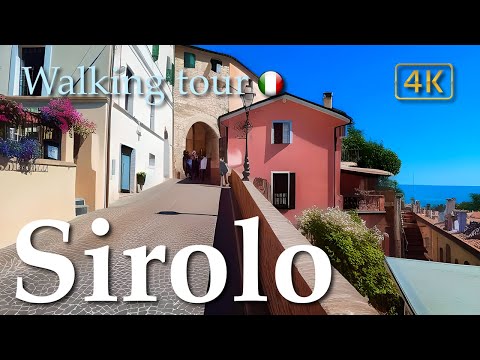 Sirolo (Marche), Italy【Walking Tour】History in Subtitles - 4K