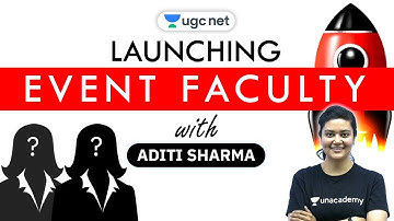 Unacademy UGC NET | Big Surprise | Faculty Launching Event with Aditi Sharma