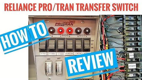 Home Generator Power Transfer Switch REVIEW Reliance Pro Tran 30216A
