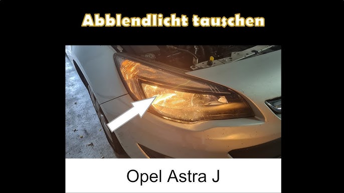 PKW Scheinwerfer tauschen Leuchtmittel wechseln KFZ H7 Sockel Birne  ersetzen Opel Corsa E Anleitung 