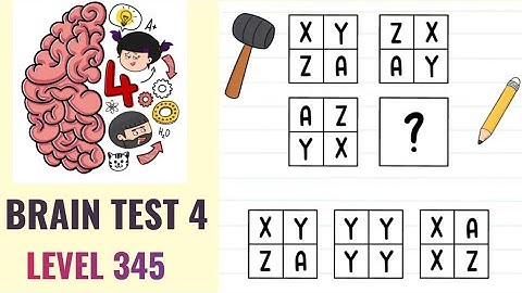 🧠 Brain Test 4 Level 345 | Solve the puzzle | Walkthrough