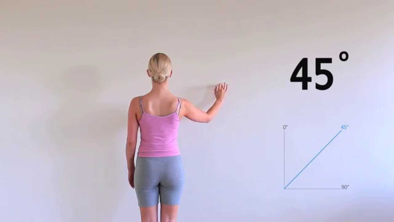 Shoulder wall crawl at 45 degrees YouTube