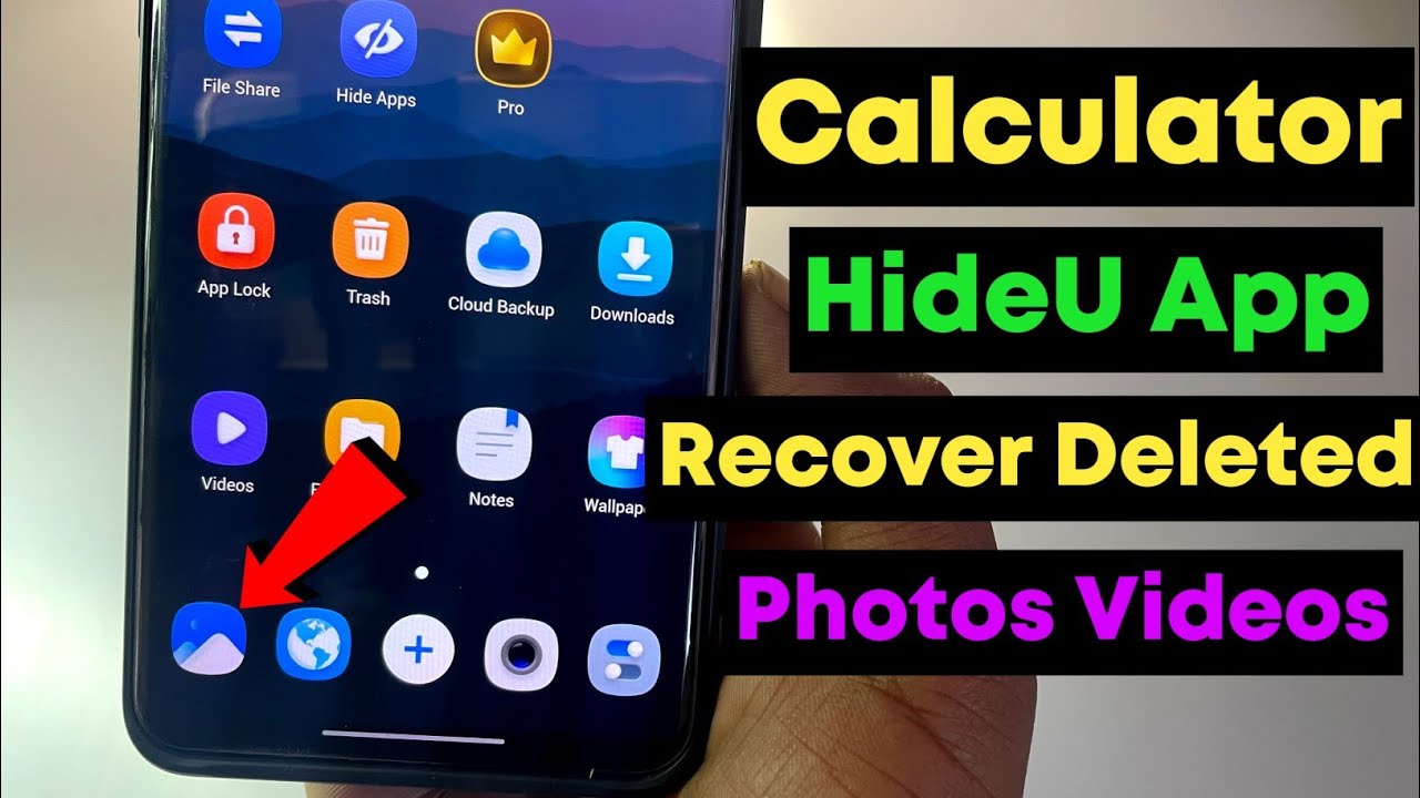 HideU Calculator Lock Deleted Photos Recover 100 How To Recover 