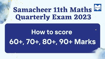 11th Maths Quarterly exam 2023| Tips to score good marks| How to score 60, 70, 80, 90 marks in Maths