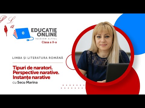 Limba și literatura română, Clasa a X-a, Tipuri de naratori. Perspective narative. Instanțe narative