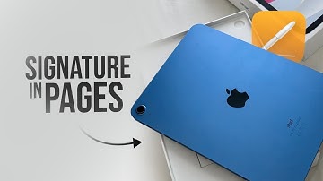 How to Add Signature in Pages iPad (tutorial)