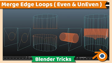 Blender Tutorial : How to Merge Two Edge Loops or Rings in Blender 3.1