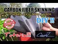 Carbon fiber skinning Tutorial | Carbon twill