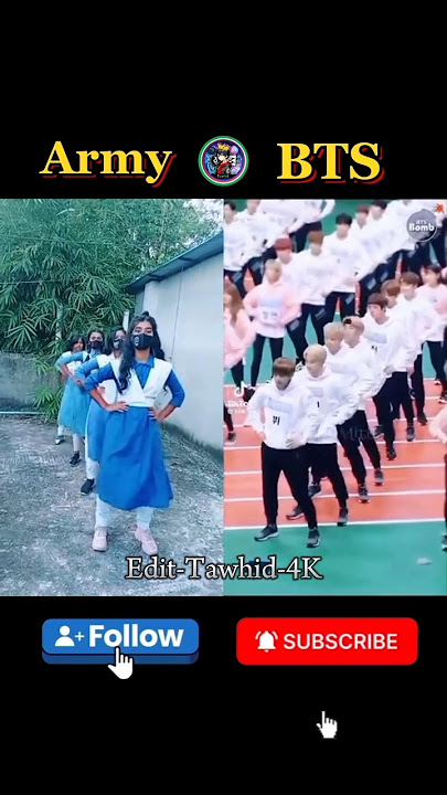 BTS and BTS army 😫😁💥 #bts #btsarmy #dance #cutegirl #trending