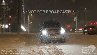 11-25-18 DeKalb Illinois Snowy Scenes - Cleaning Digging Vehicles Out