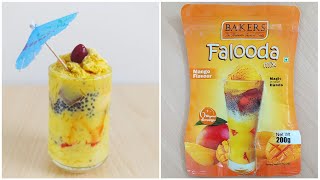 How to make Bakers Falooda mix packet recipe/Falooda mix Ice cream recipe/Instant Faluda ice cream