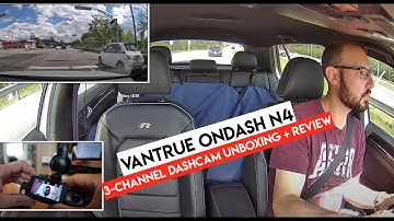 Triple Camera Dash Cam! VANTRUE OnDash N4 Unboxing, Setup, and Review - Netcruzer TECH