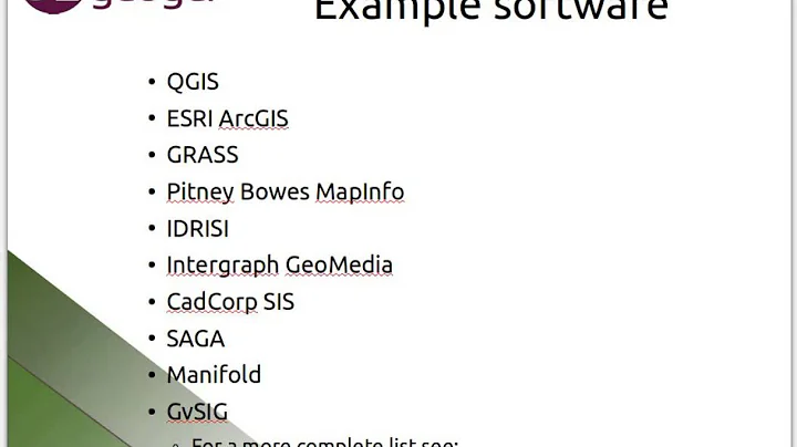 A 5 minute guide to GIS
