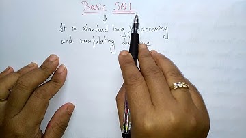 SQL  introduction tutorial | DBMS | Lec-31 | Bhanu Priya