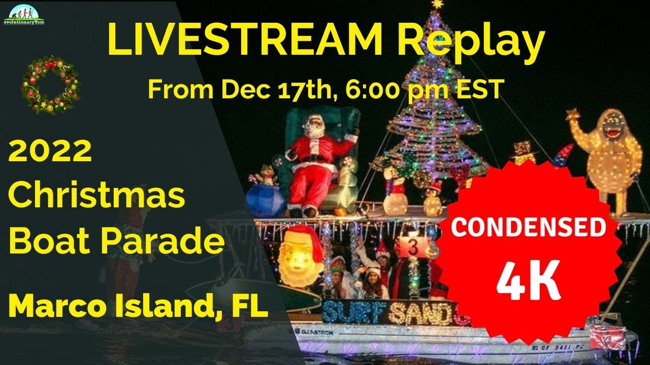 2022 Marco Island Boat Parade Condensed and in 4K resolution YouTube