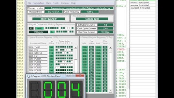 cronómetro con segundos y minutos utilizando displays de 7 segmentos.