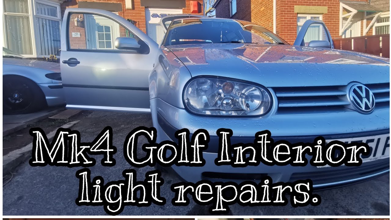 Mistake Accidental Release Volkswagen Golf Mk4 Interior lights not working. What's the issue and how  to solve it. - YouTube