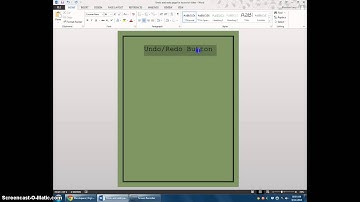 how to use undo and redo buttons