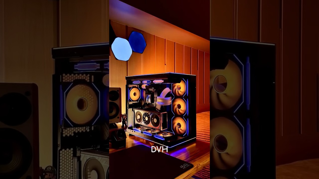 Next Level Gaming Setup 🧡💙 | Desk Goals for 2025!