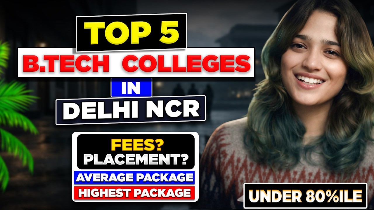 80%ile in JEE? Top 5 Engineeering College in Delhi NCR 😎 | Full Honest Breakdown 🔥| #jee2026
