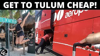 How to ride ADO bus CANCUN airport to TULUM!