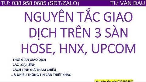 Hướng dẫn giao dịch trên sàn upcom