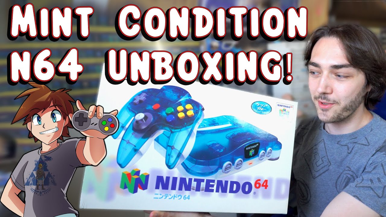 Japanese Ice (Clear) Blue N64 Unboxing & Games