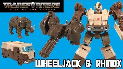 Beast Weaponizers 2 Pack Wheeljack & Rhinox Review - Transformers Rise of the Beasts