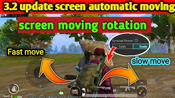 3.2 update screen moving problem /bgmi pubg screen shaking/ how to fix screen moving problem