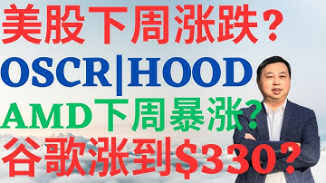美股1089|美股下周是涨是跌?AMD下周会暴涨吗?谷歌能涨到330吗?HOOD抄底了吗?OSCR为何强力反弹? #hood #amd #googl #oscr #美股分析#drmikeinvest