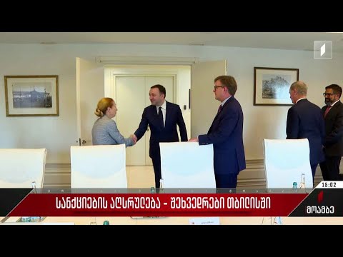 სანქციების აღსრულება - შეხვედრები პრემიერ-მინისტრთან