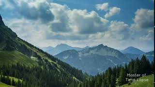 330 Time Lapse Alps Mountains Valley | Zeitraffer Allgäu Alpen Gebirge Tal Quellwolken Sommer 8K