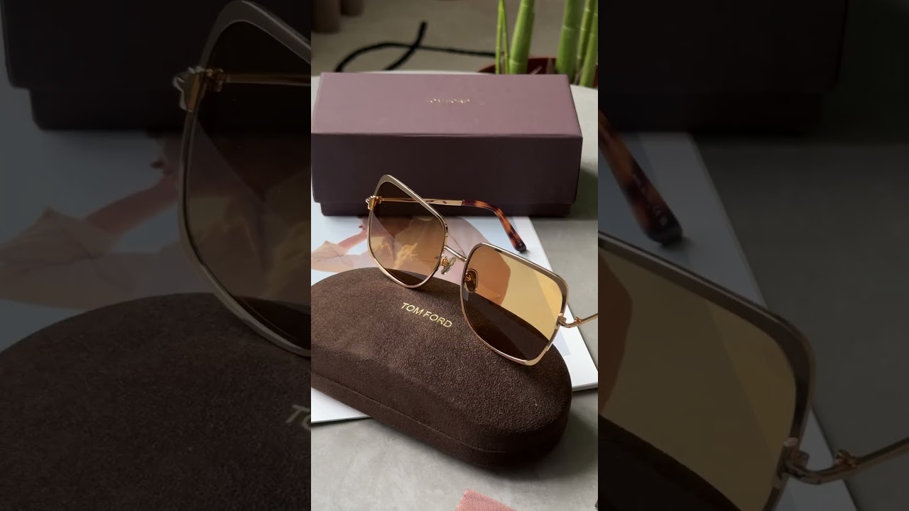 Tom Ford Yellow/Gold Tara-02 TF1319 30F - YouTube