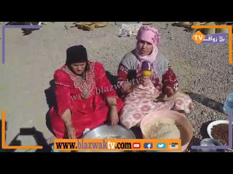 حيدة فاطمة تبرز طريقة تحضير الكسكس والمردود على هامش مهرجان الرحل بجرادة