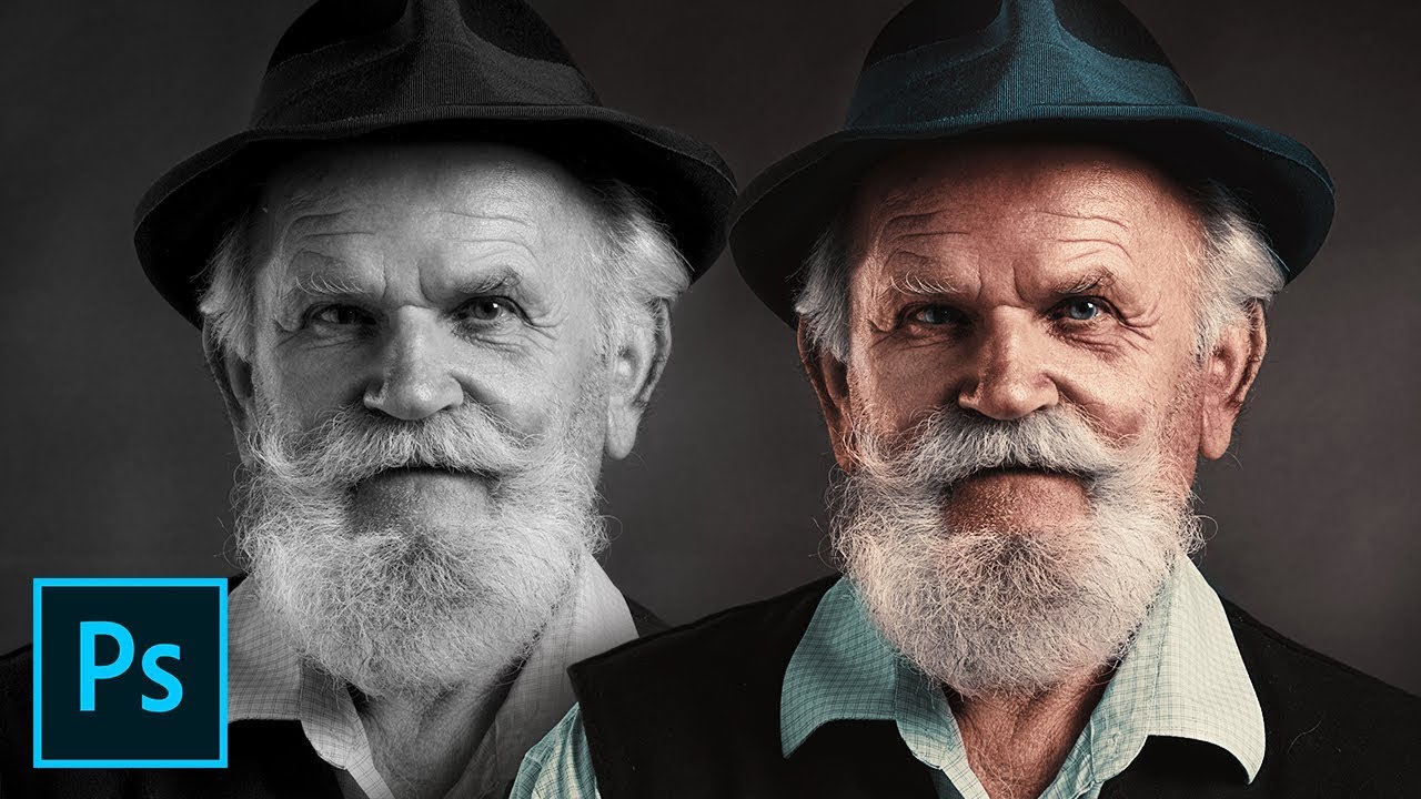 Colorize Black and White with Realism in Photoshop - YouTube