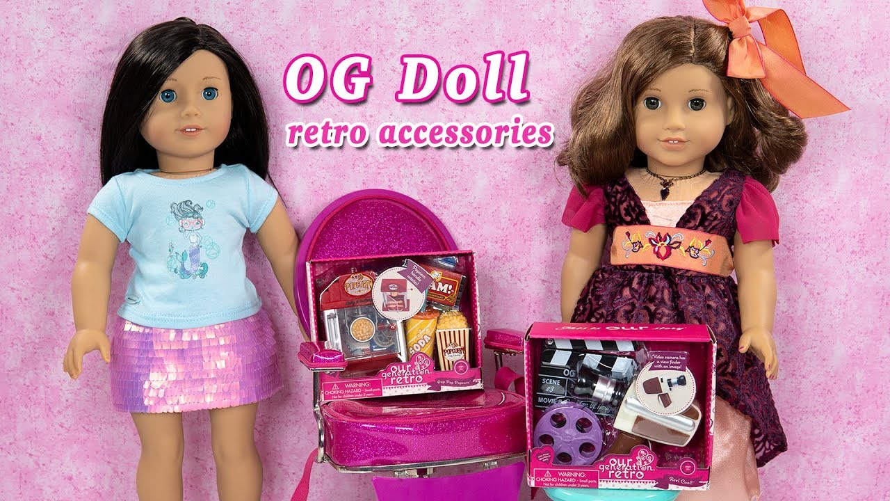 Our Generation Doll Retro Accessory Sets Pop Pop Popcorn and Reel Cool - Unboxing with Rebecca Rubin
