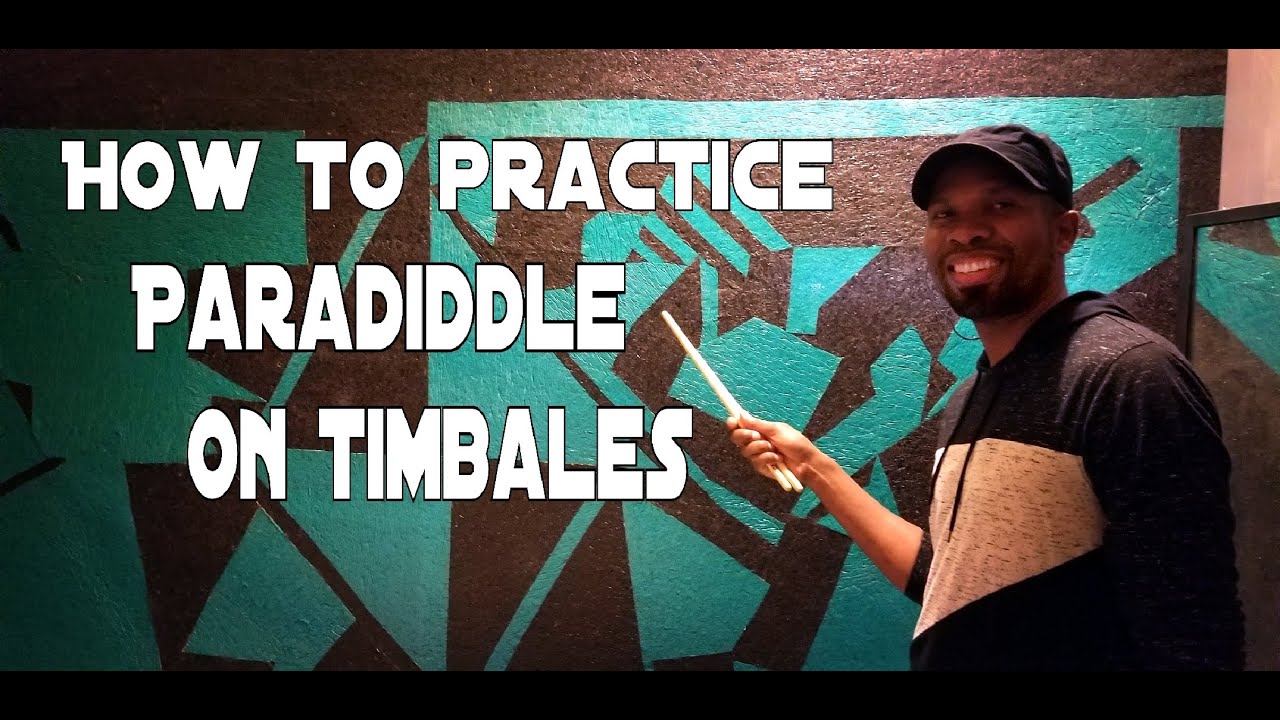 Como practicar paradiddle en timbales, ENGLISH exercise for timbal