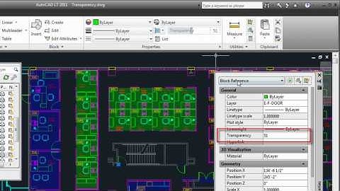 AutoCAD LT 2011 Transparency Demo