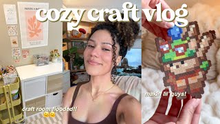 Craft Room Vlog  craft room disasters & cozy projects