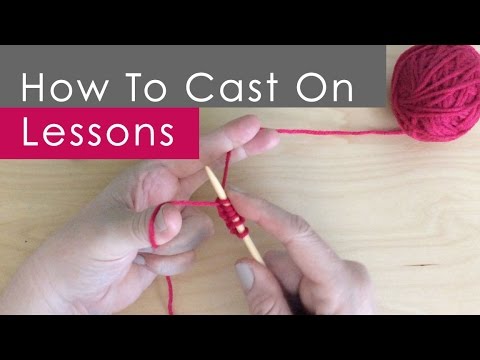 How To Cast On Long Tail Method Knitting Lessons For Beginners