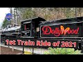 Dollywood 2021 - 1st Dollywood Express Train Ride of the Season! Full Ride 4K