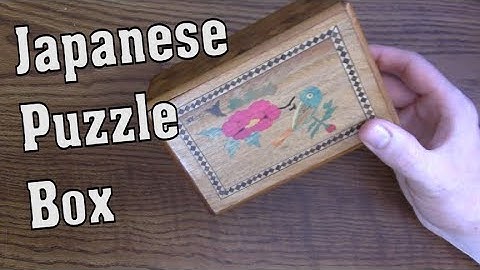 Hand Crafted Japanese Puzzle Box
