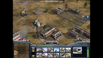 Command and Conquer Generals 1vs7 brutal army with USA