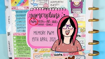 Rymerplans - Memory Plan With Me - Weekly PWM - 19th April 2021