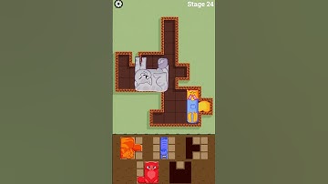 Puzzle Cats 😺 Gameplay Stage 24 #shorts