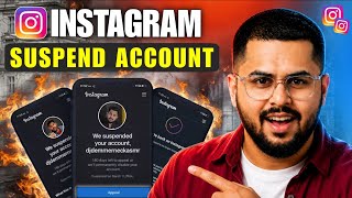 Instagram Suspend Account 😱 | We Suspended Your Account 180 Days Problem क्यू होती है Fix Kaise Kare