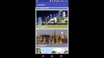 Android Material Design demo app - SEA Countries