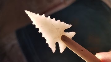 913 - Flintknapping Novaculite Scallorn Projectile Point 4/4