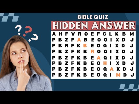 How QUICKLY CAN YOU FIND the HIDDEN BIBLE CHARACTERS?
