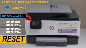 HP OfficeJet Pro 9120e | 9122e | 9125e | 9128e Printer Reset To Factory Defaults !!